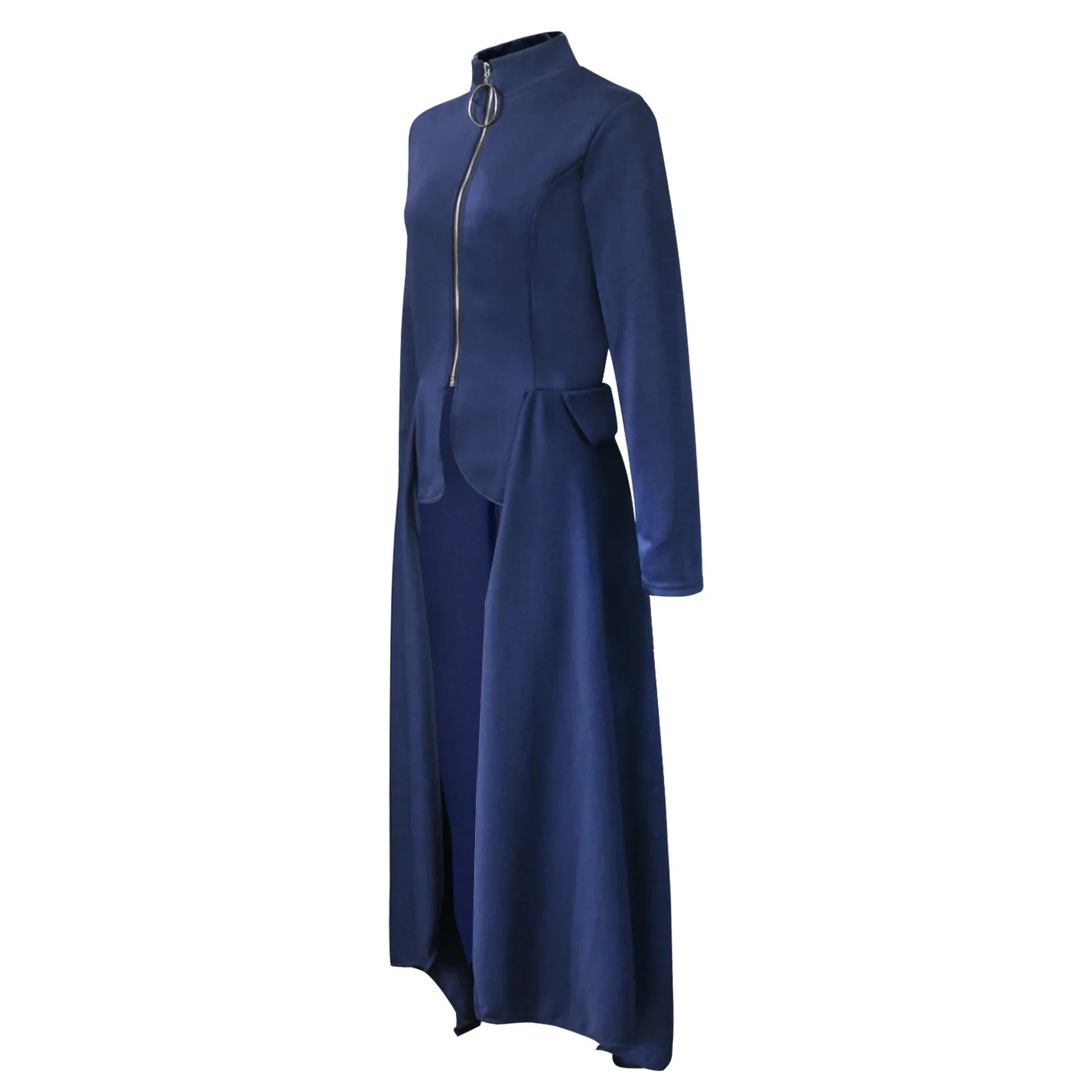 Manteau Vampire Femme - Long Gothique Asymétrique - Image 37