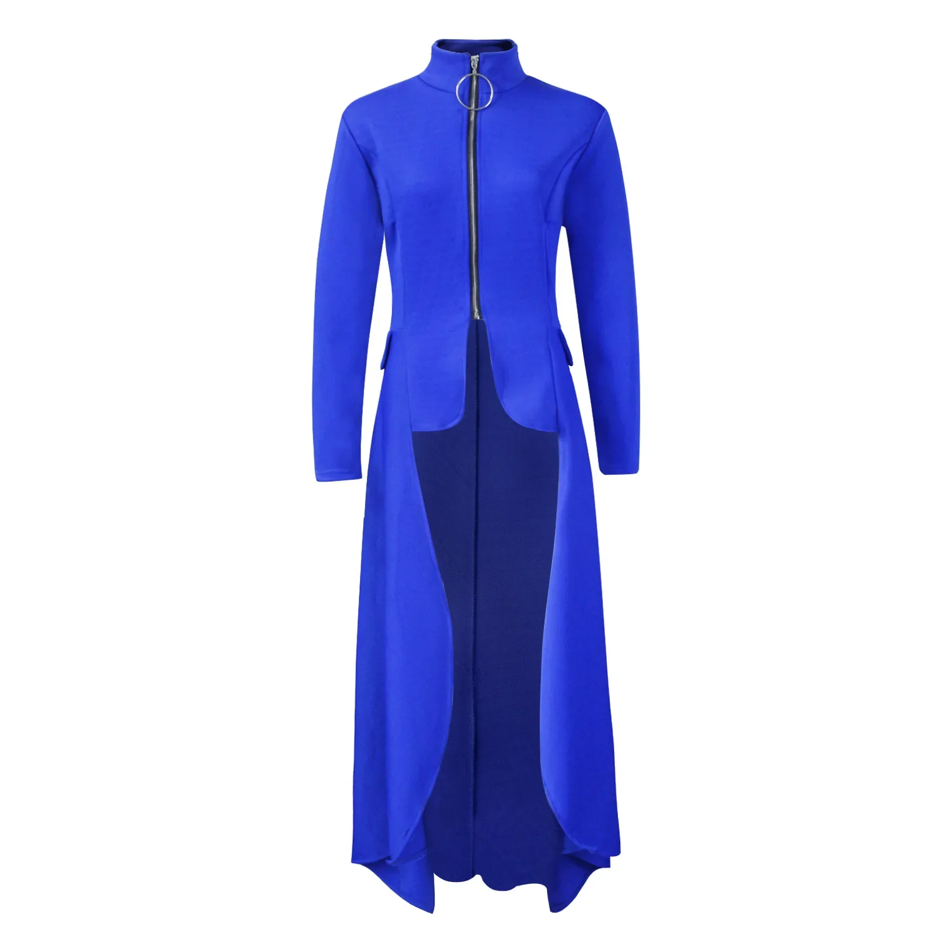 Manteau Vampire Femme - Long Gothique Asymétrique - Image 4