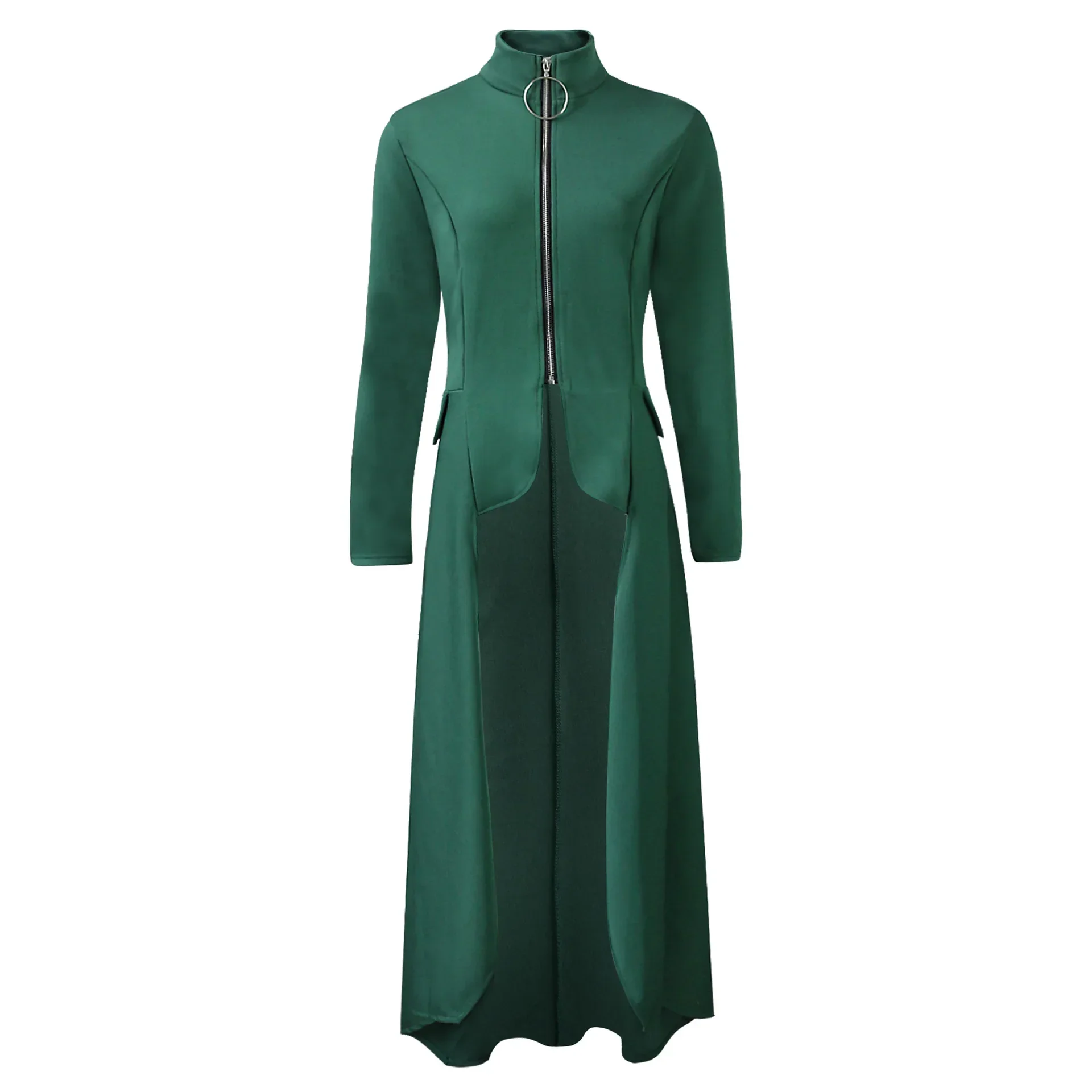 Manteau Vampire Femme - Long Gothique Asymétrique - Image 5