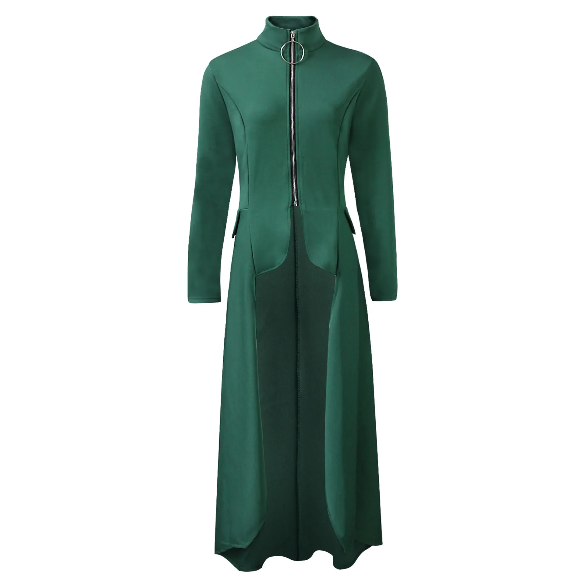 Manteau Vampire Femme - Long Gothique Asymétrique - Image 7