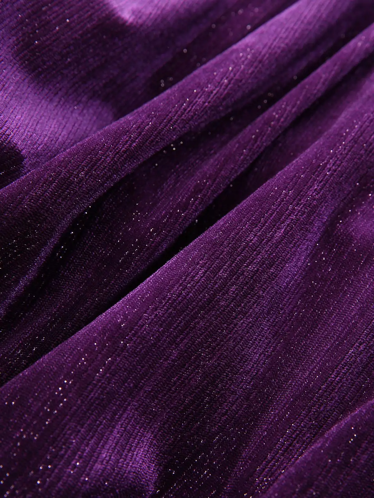 Manteau Velours Witchy Femme - Capuche Pourpre Boutons Dorés Asymétrique Grande Taille - Image 5