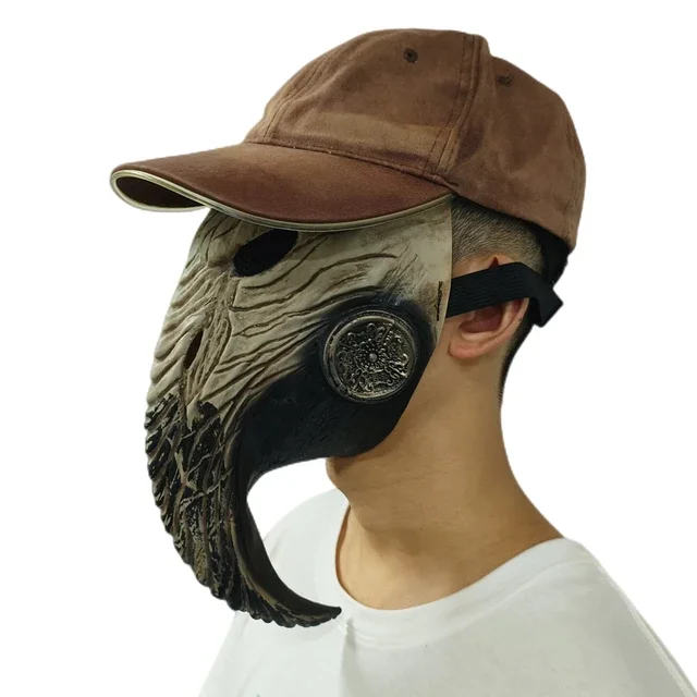 Masque Docteur de la Peste - Latex Beige - Image 3