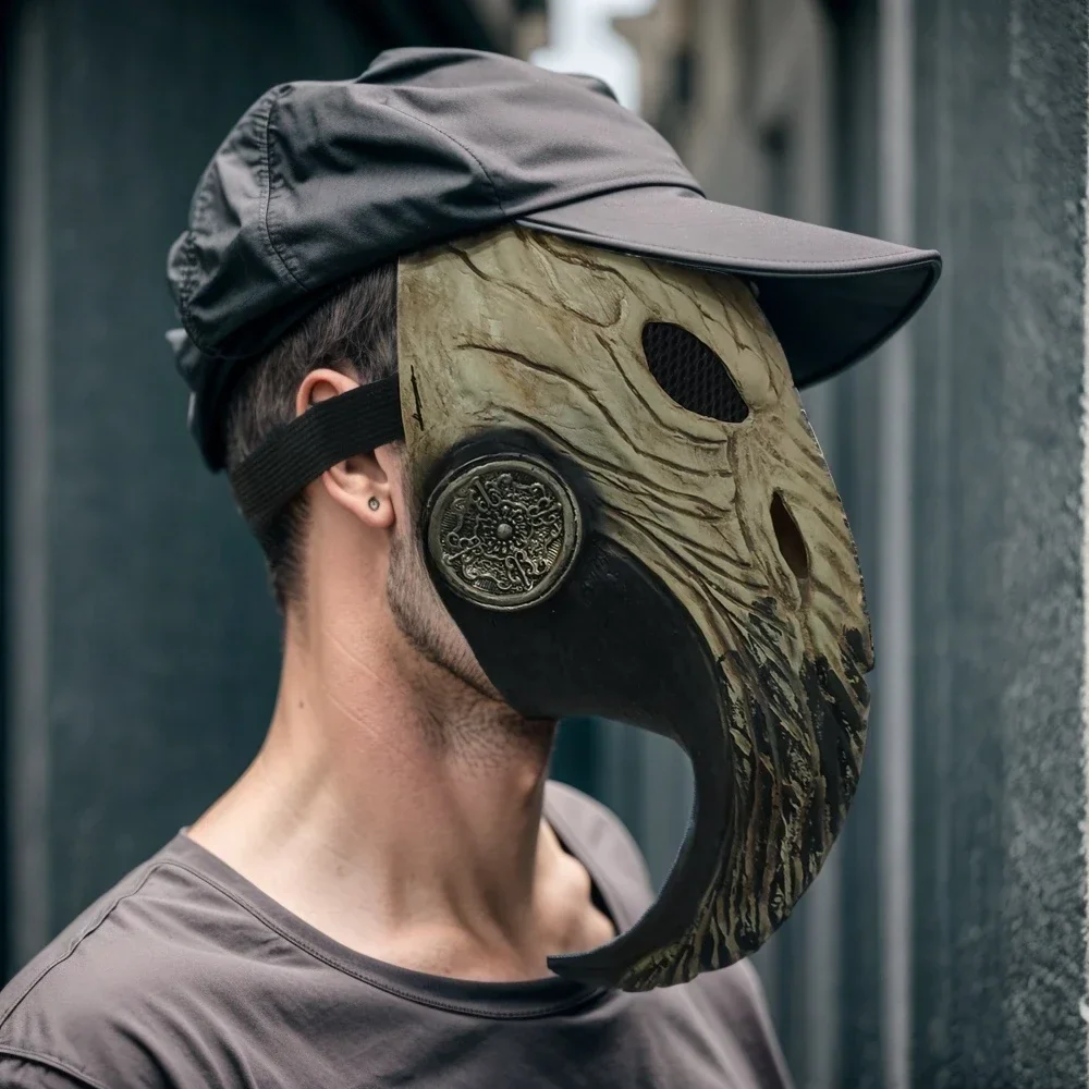 Masque Docteur de la Peste - Latex Beige - Image 6