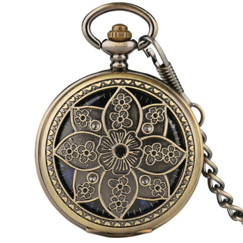 Montre a Gousset Lotus — Fleur Vintage