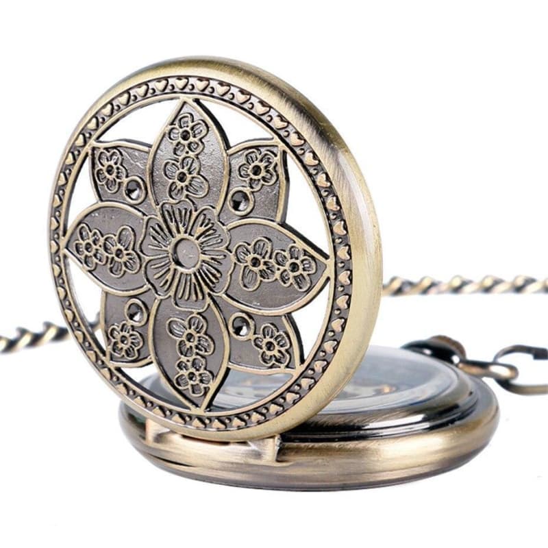 Montre a Gousset Lotus — Fleur Vintage - Image 2