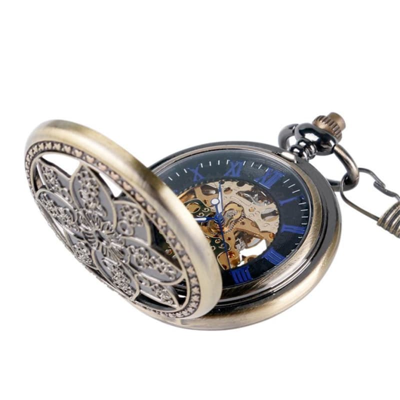 Montre a Gousset Lotus — Fleur Vintage - Image 4