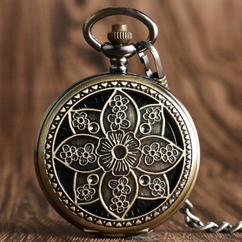 Montre a Gousset Lotus — Fleur Vintage - Image 5