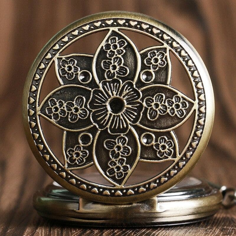 Montre a Gousset Lotus — Fleur Vintage - Image 7