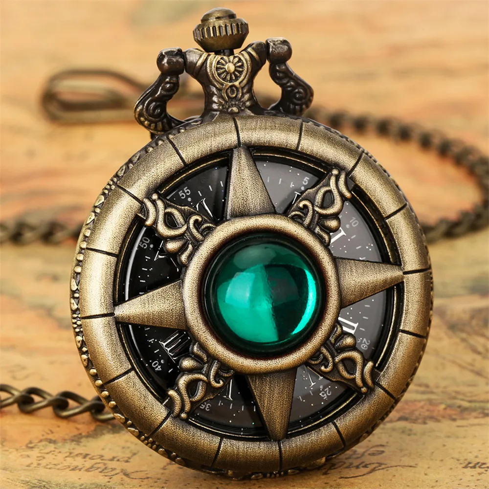 Montre a Gousset steampunk — soleil étoilé en bronze - Image 17