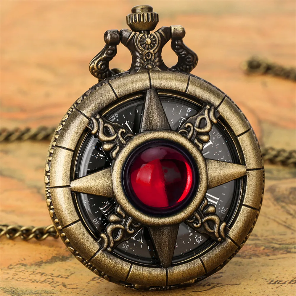 Montre a Gousset steampunk — soleil étoilé en bronze - Image 18