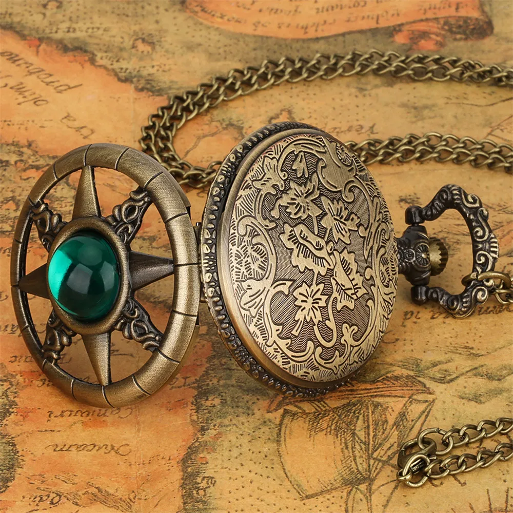 Montre a Gousset steampunk — soleil étoilé en bronze - Image 22