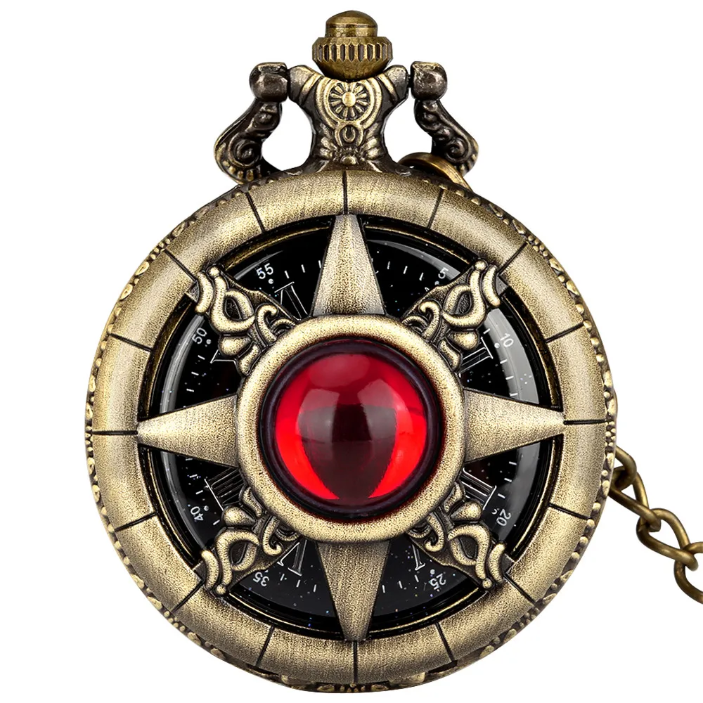 Montre a Gousset steampunk — soleil étoilé en bronze - Image 24