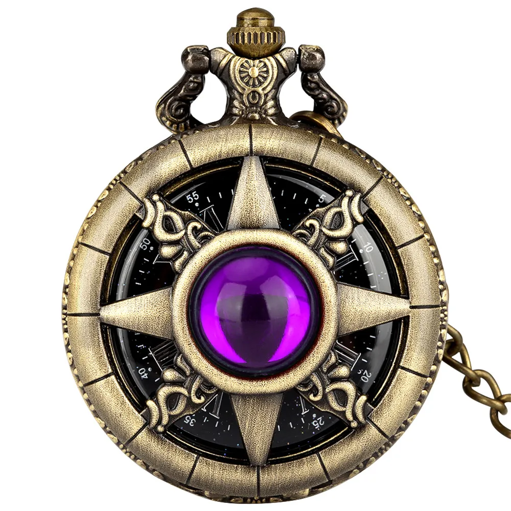 Montre a Gousset steampunk — soleil étoilé en bronze - Image 25