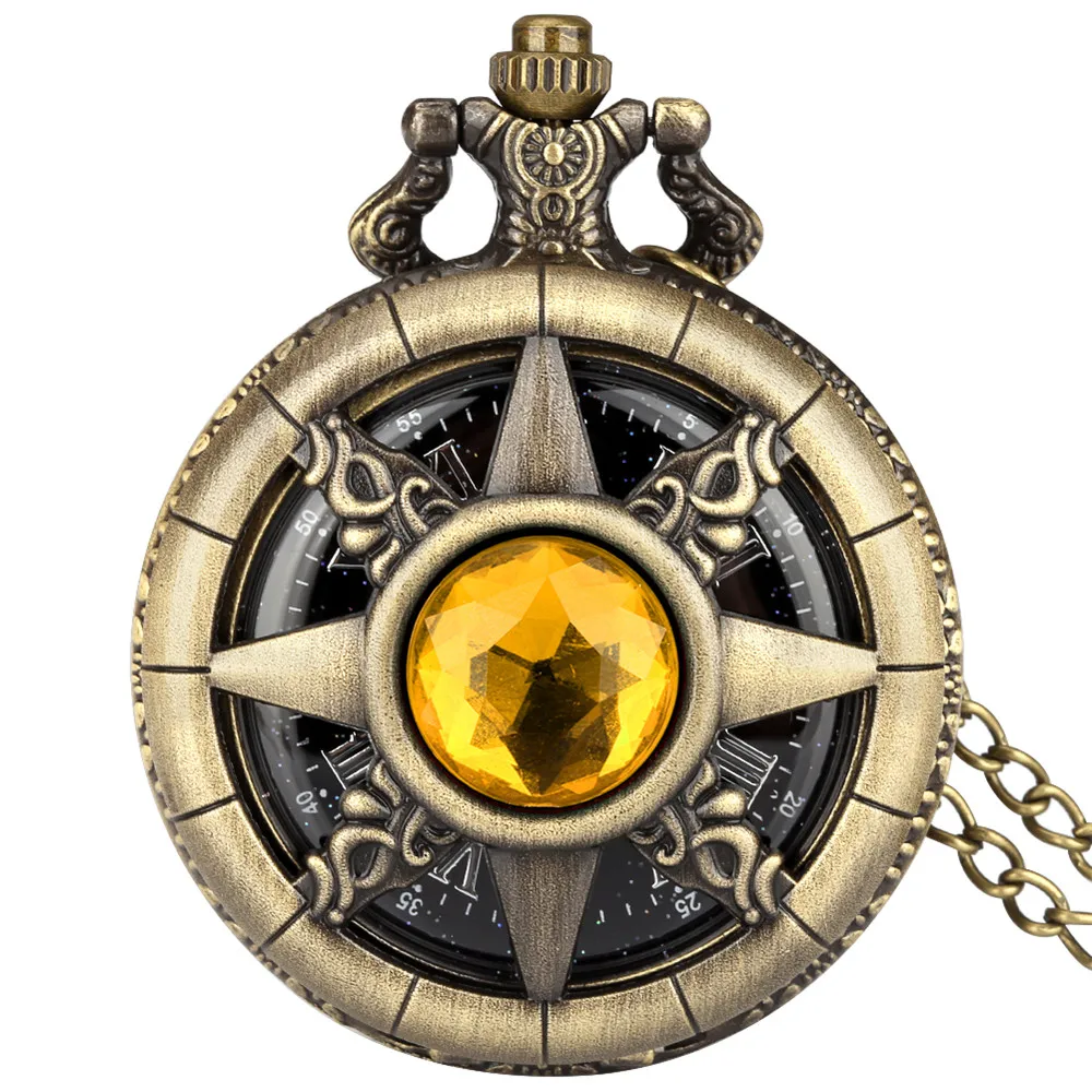 Montre a Gousset steampunk — soleil étoilé en bronze - Image 27