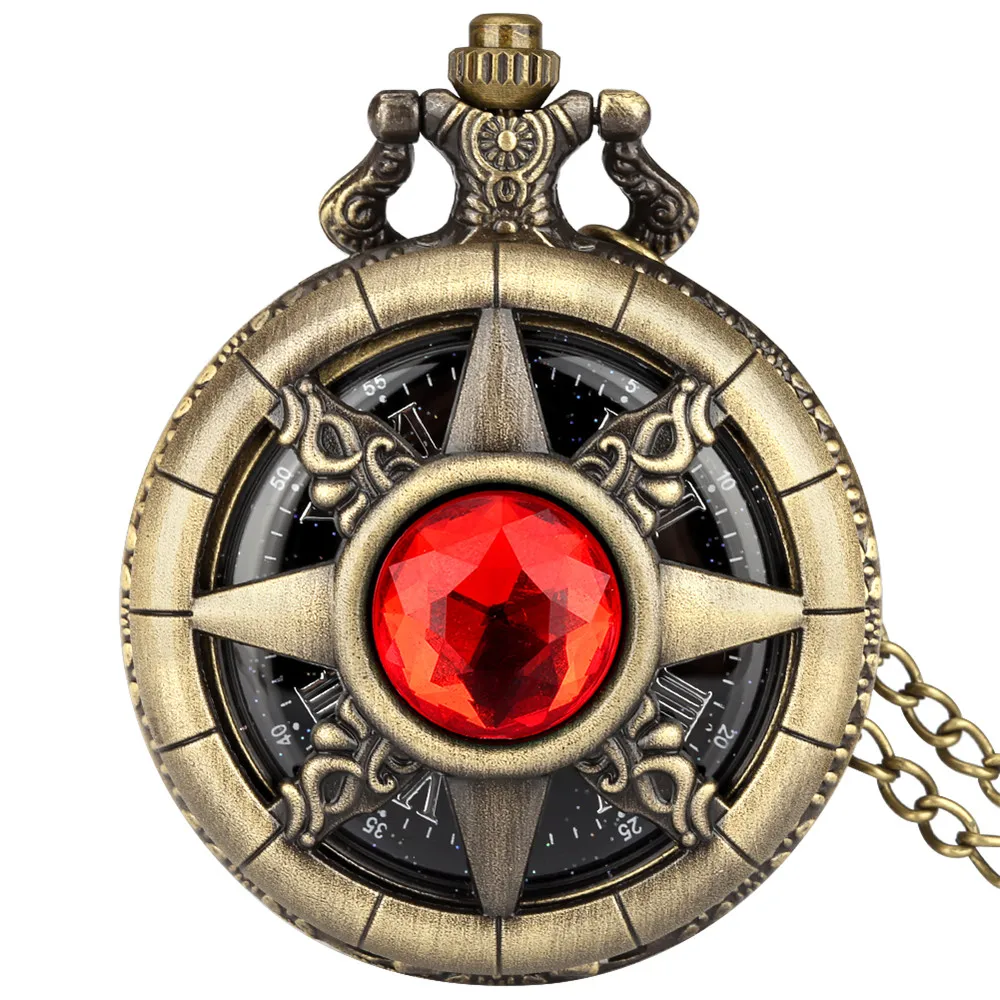 Montre a Gousset steampunk — soleil étoilé en bronze - Image 31
