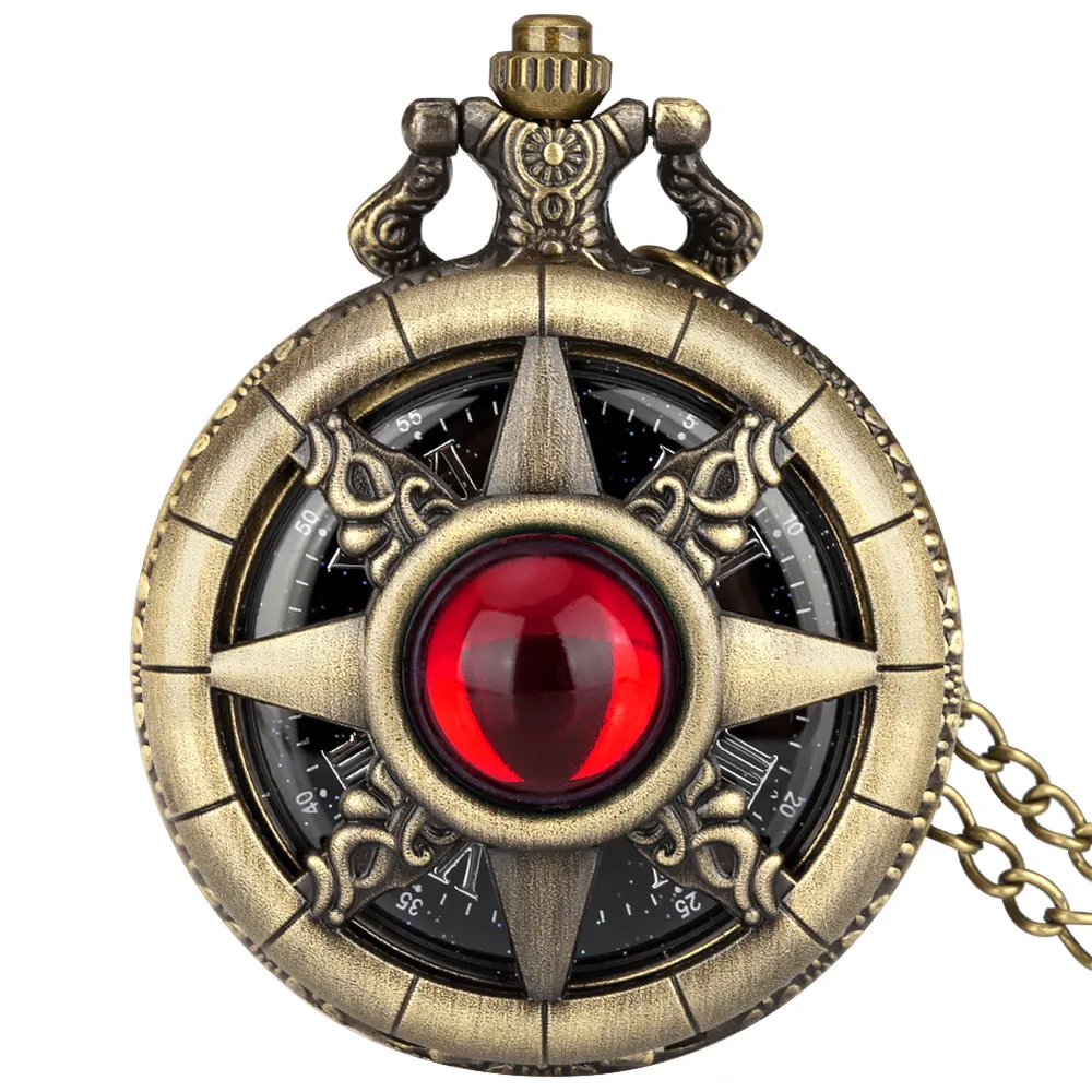Montre a Gousset steampunk — soleil étoilé en bronze - Image 32