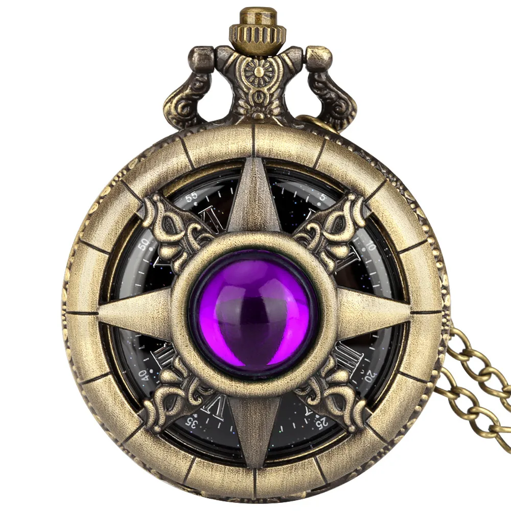 Montre a Gousset steampunk — soleil étoilé en bronze - Image 33