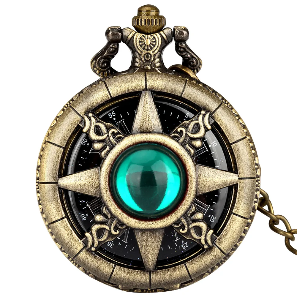 Montre a Gousset steampunk — soleil étoilé en bronze - Image 34