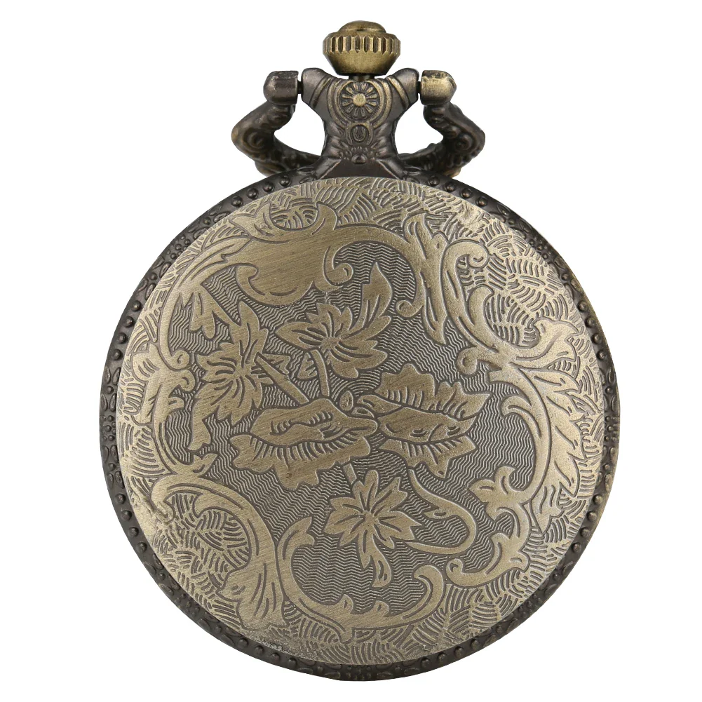 Montre de Poche en Bronze Arbre de Vie Ajourée avec Collier - Image 5