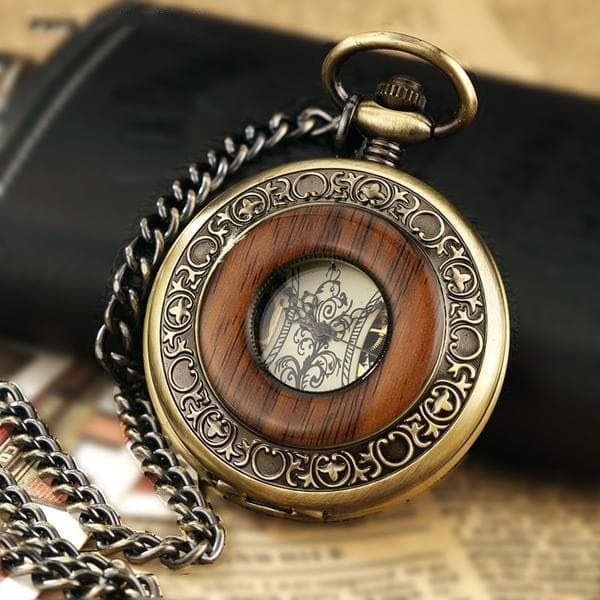 Montre Gousset en Bois — Corsaire Steampunk - Image 2