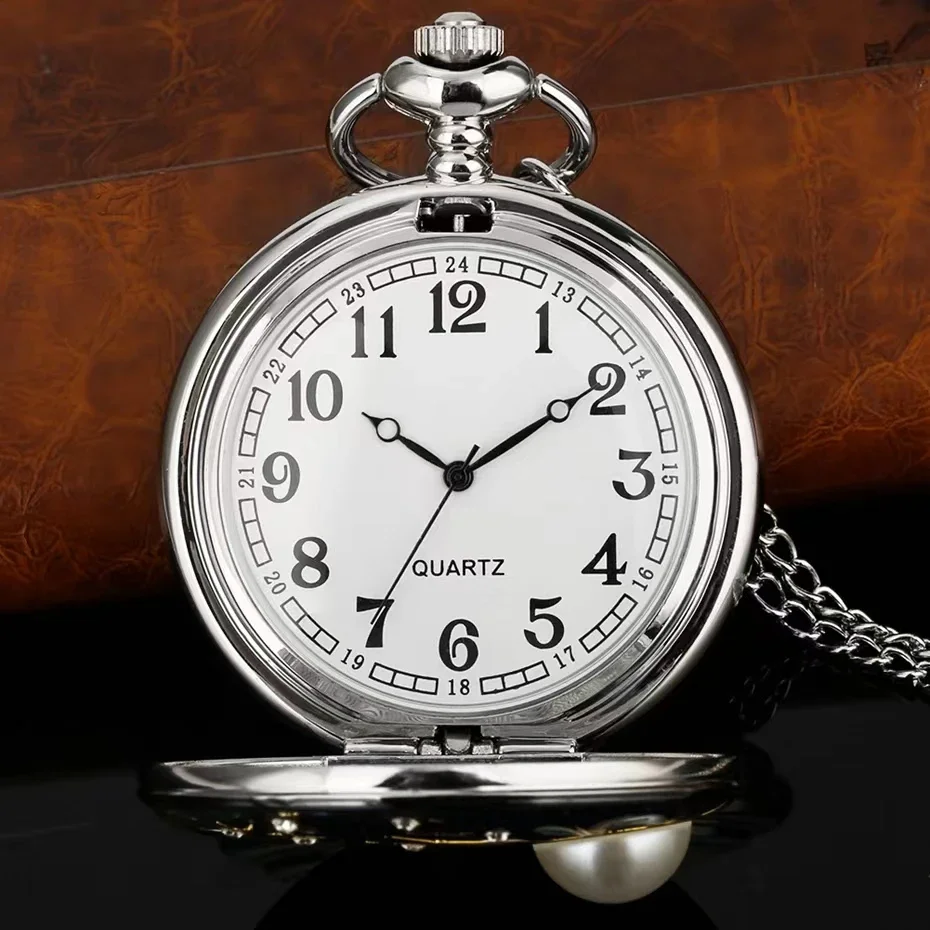 Montre à Gousset « Céleste » — Lune & Étoiles (Quartz) - Image 4