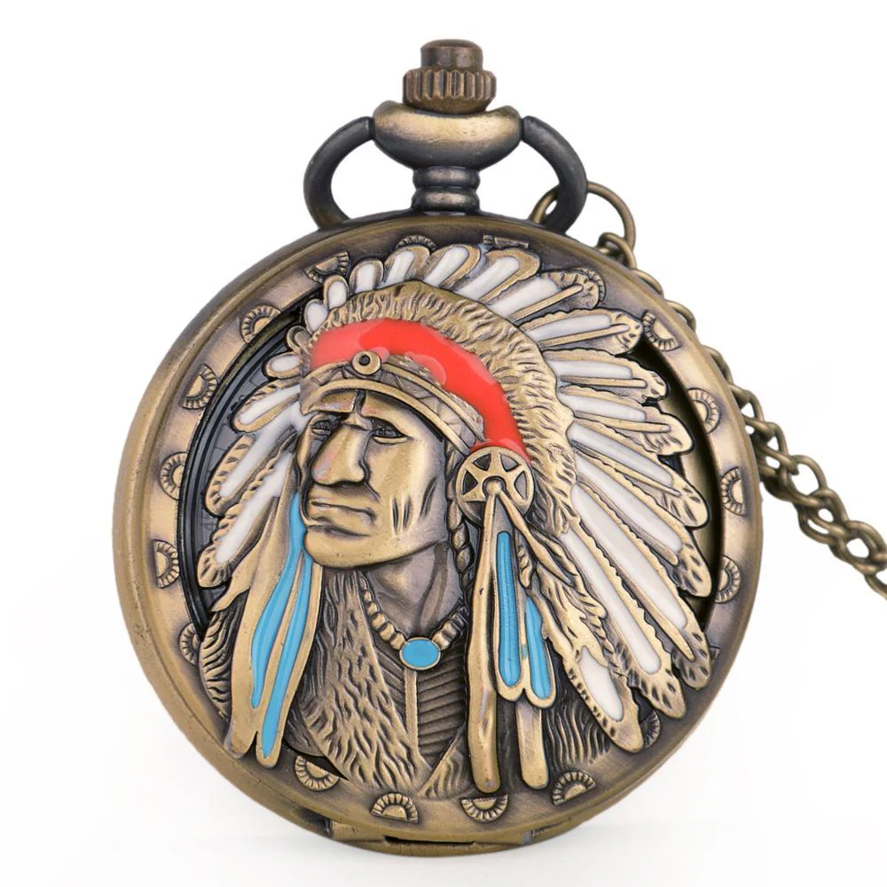 Montre Indien a Gousset — Chef Apache