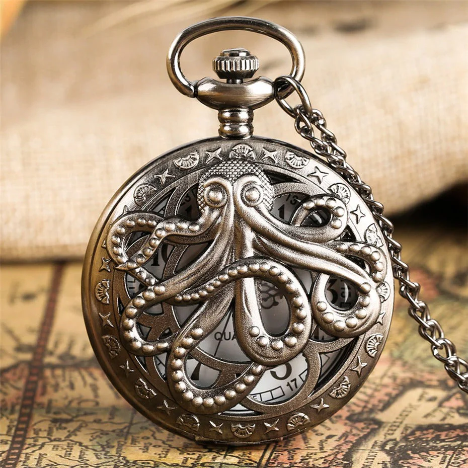 Montre Kraken a Gousset Steampunk - Image 2