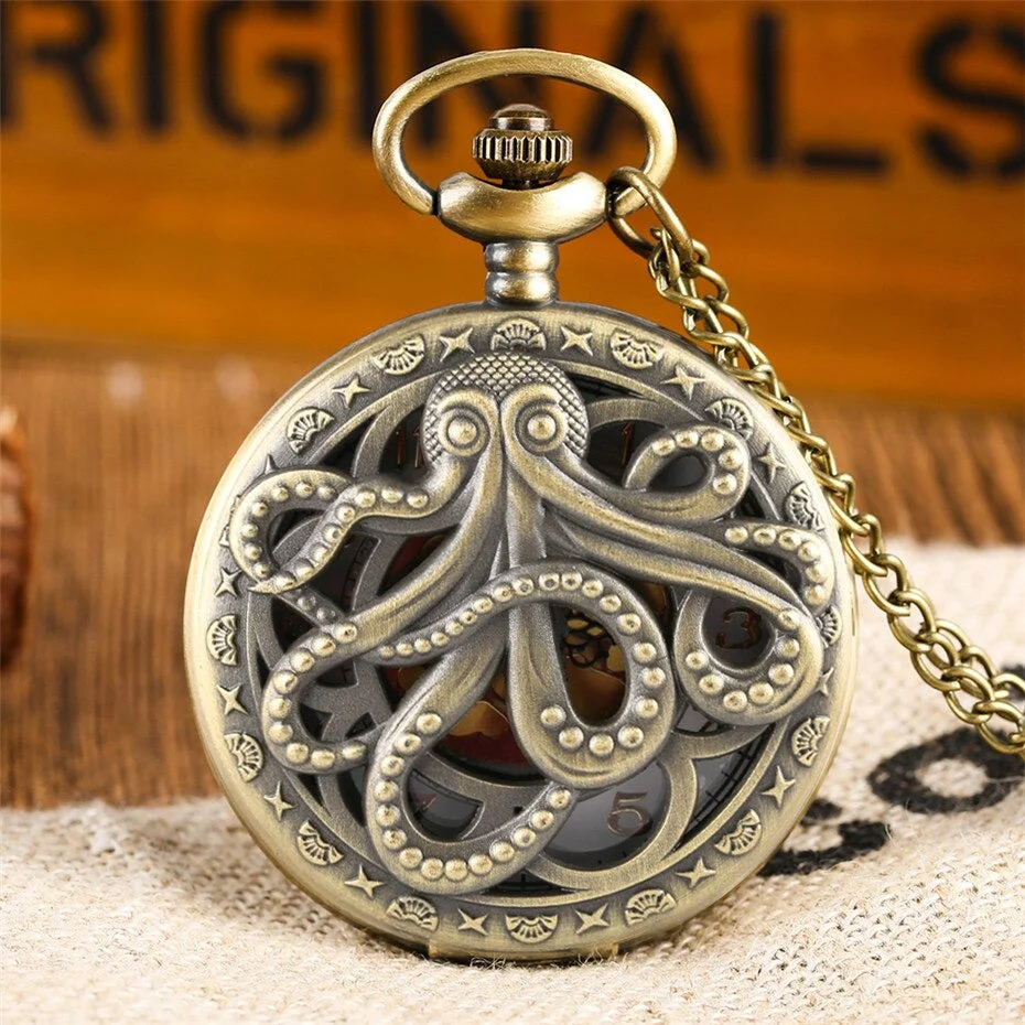 Montre Kraken a Gousset Steampunk - Image 3