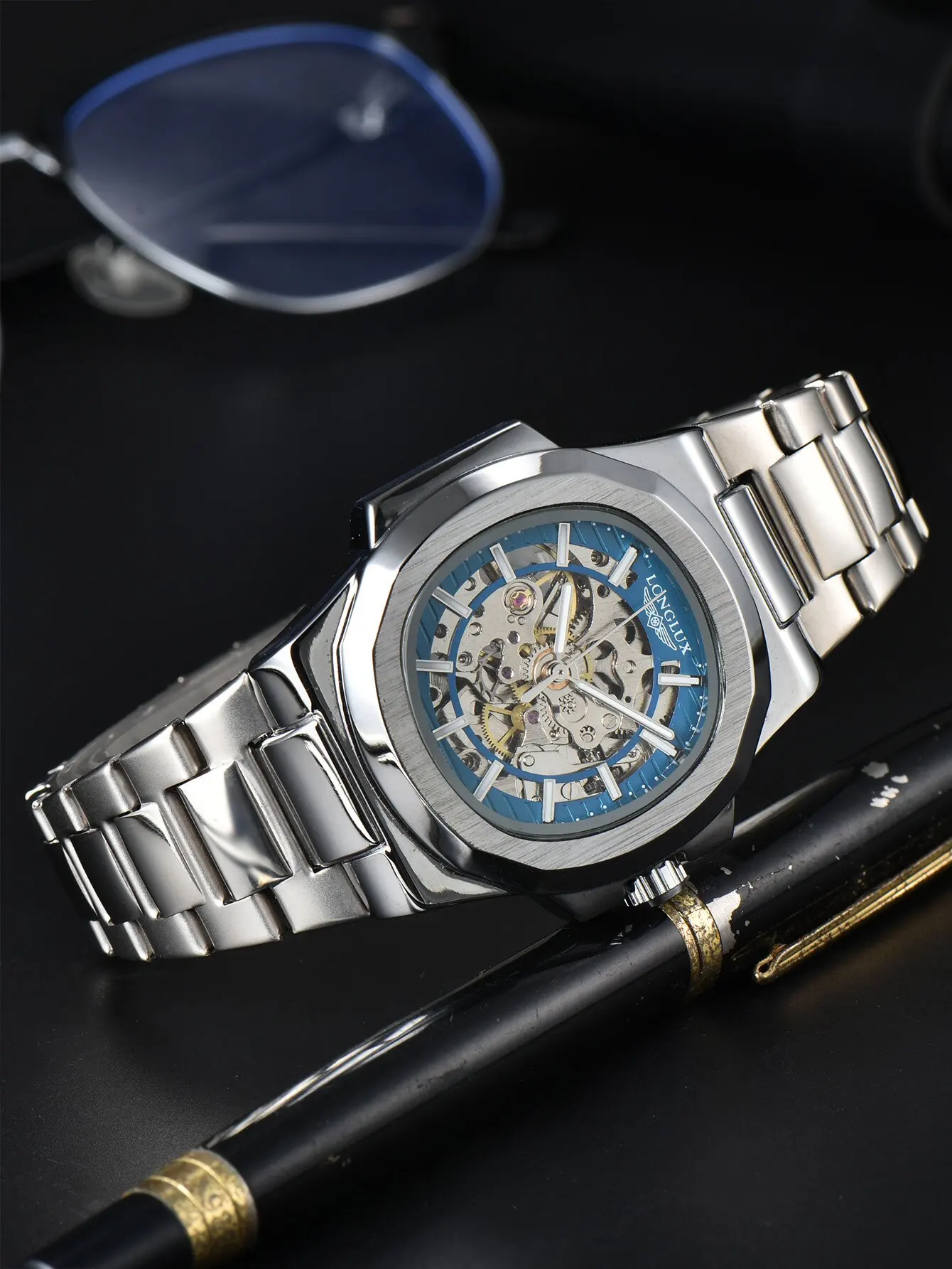 Montre Squelette Homme Mécanique - Image 3
