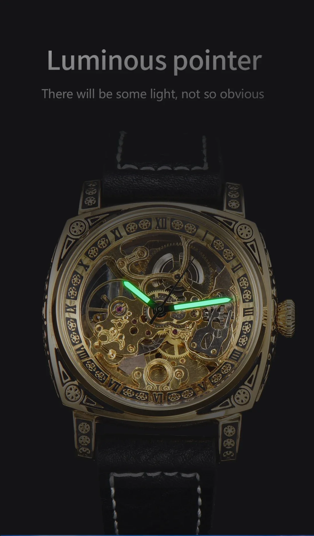 Montre Squelette Homme Automatique - Image 4