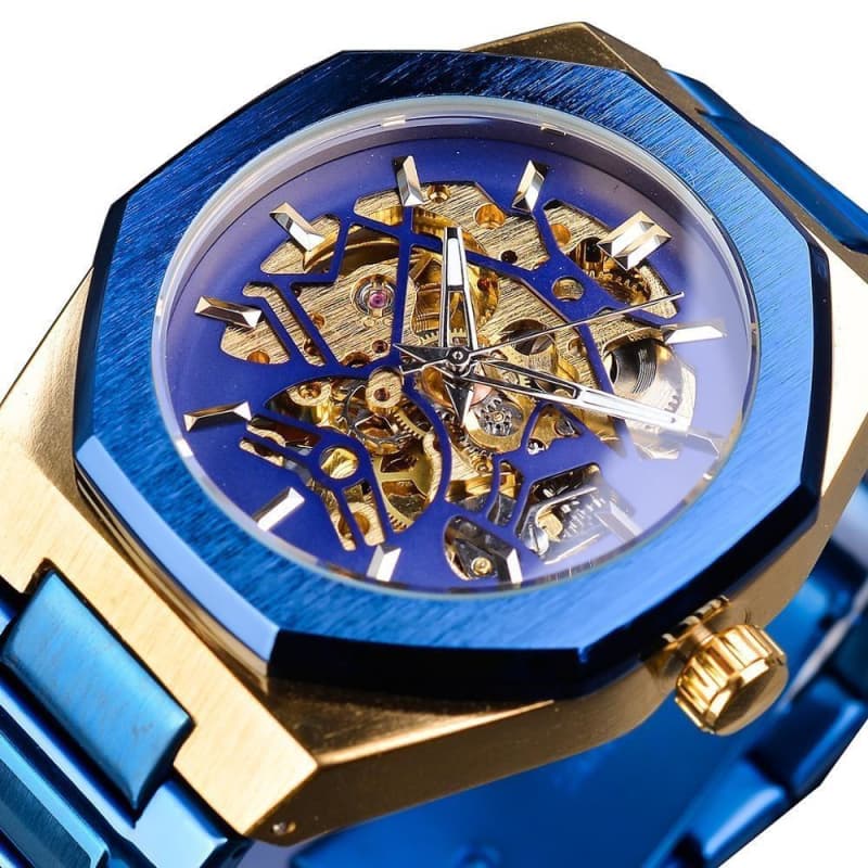 Montre Squelette — Steampunk Sapphire