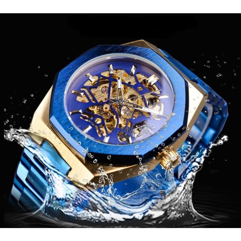 Montre Squelette — Steampunk Sapphire - Image 3