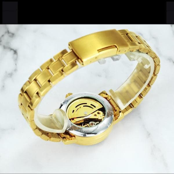Montre Squelette Femme Plaqué Or - Image 7