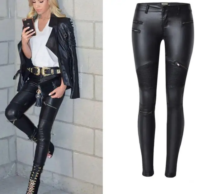 Pantalon Simili Cuir Femme — Rock Idol - Image 5