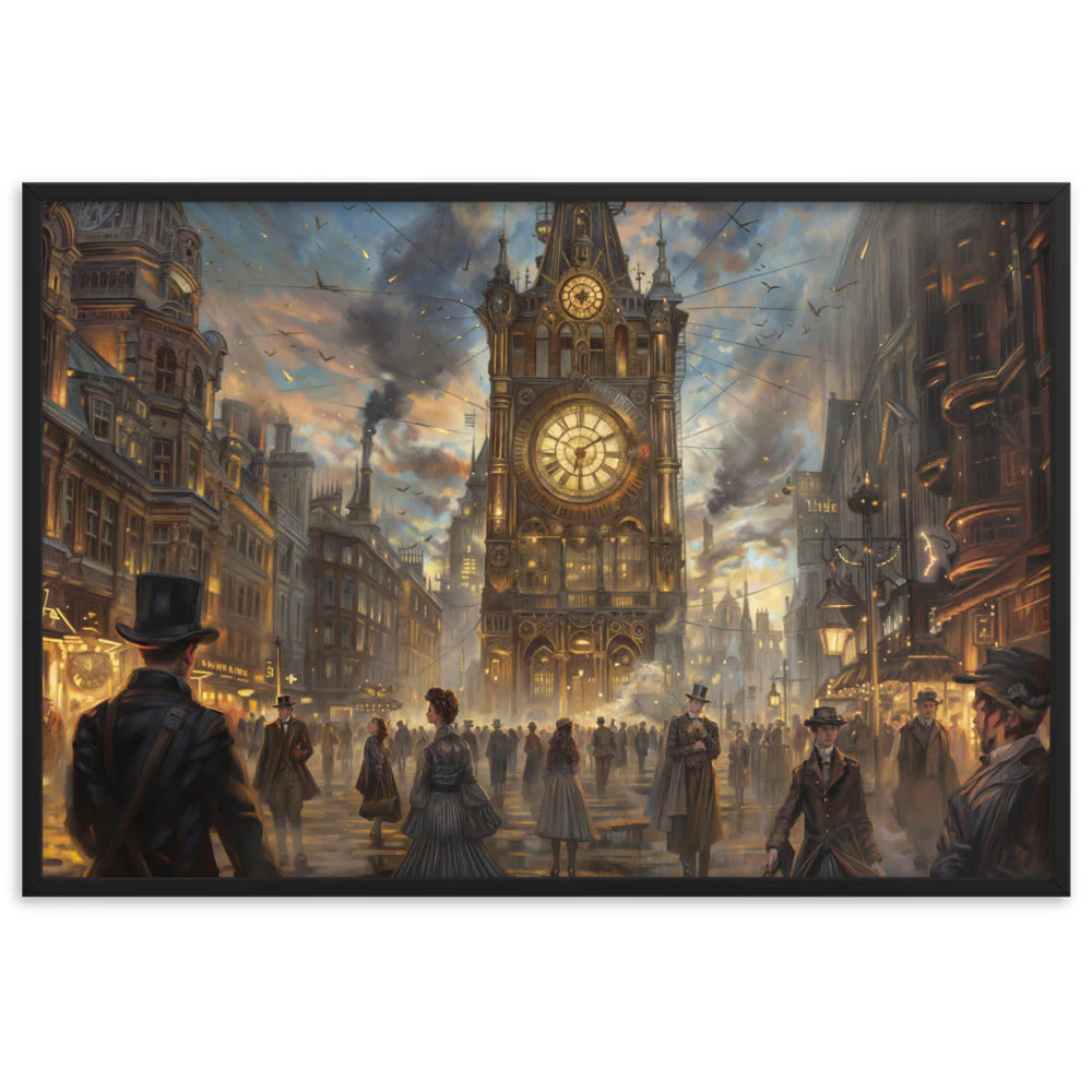 Peinture Tableau Steampunk — Voyage Temporel et Mécanique - Image 9