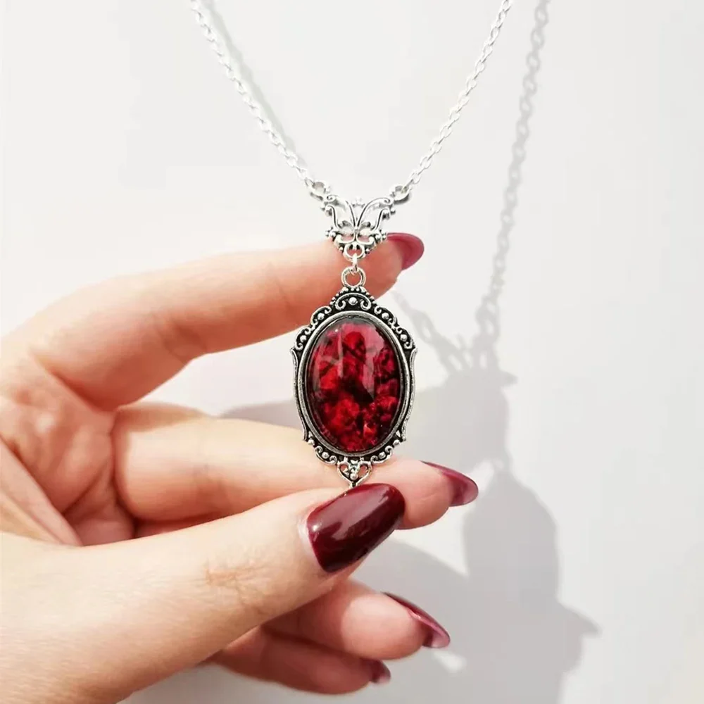 Pendentif Femme — Pierre Rouge Victorienne - Image 3