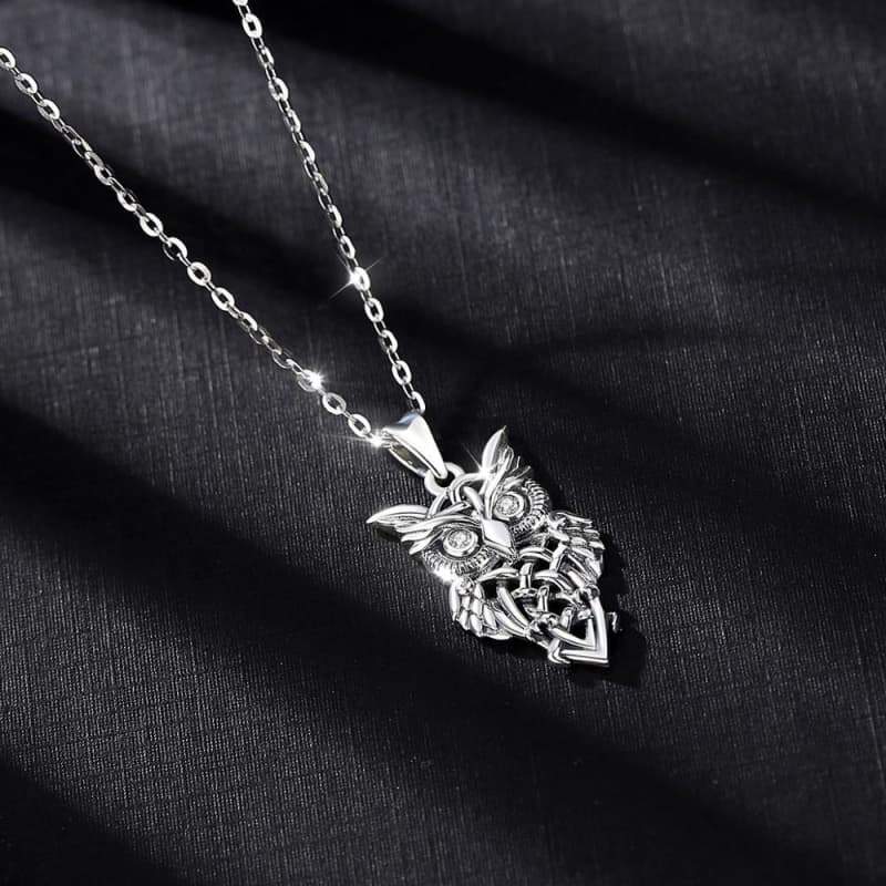 Pendentif Hibou d' Argent Steampunk - Image 5
