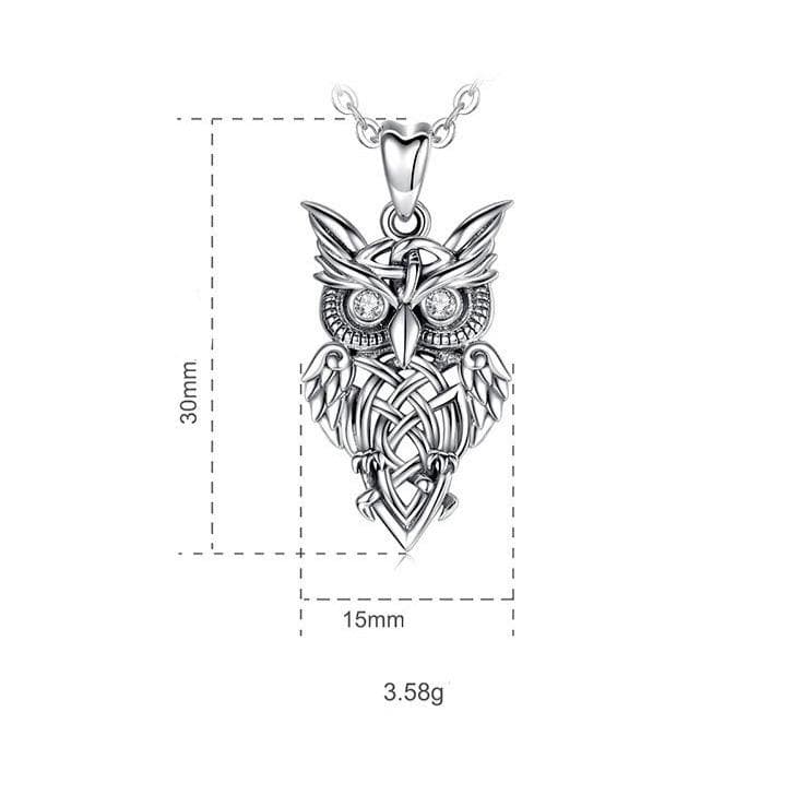 Pendentif Hibou d' Argent Steampunk - Image 7