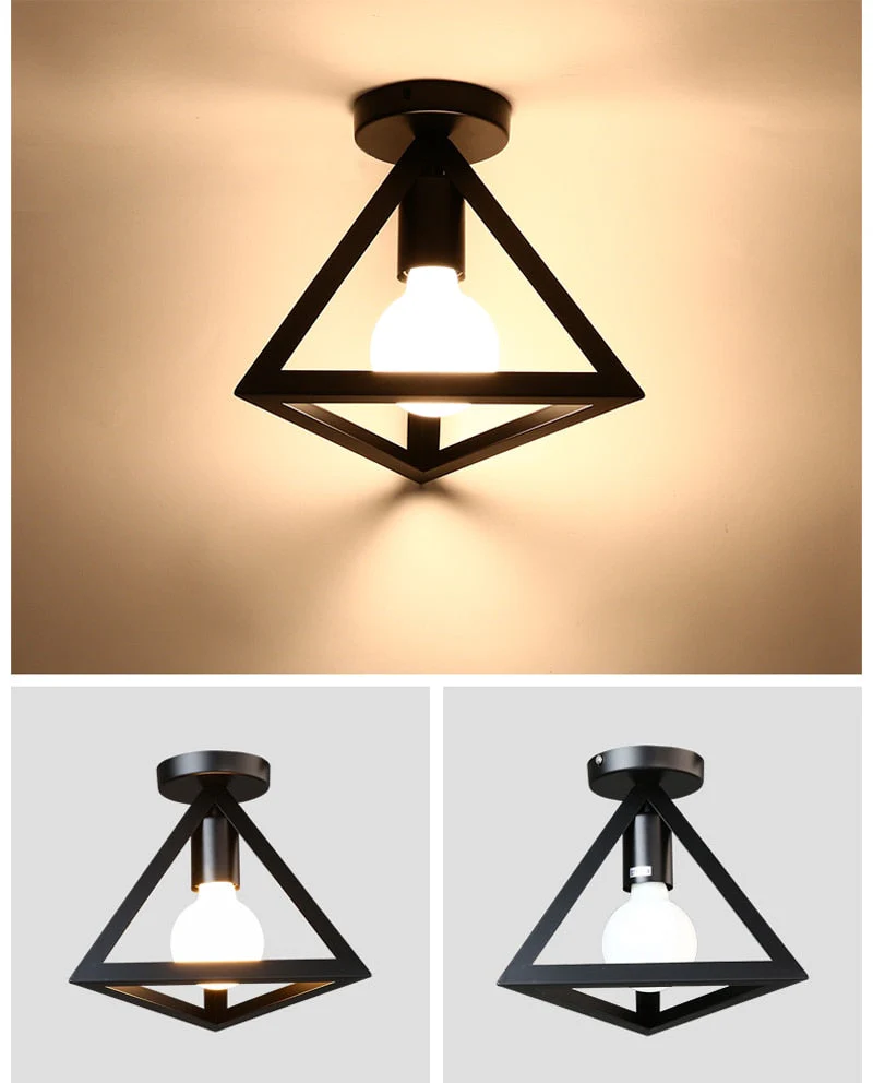 Plafonnier Steampunk — Triangulaire - Image 3