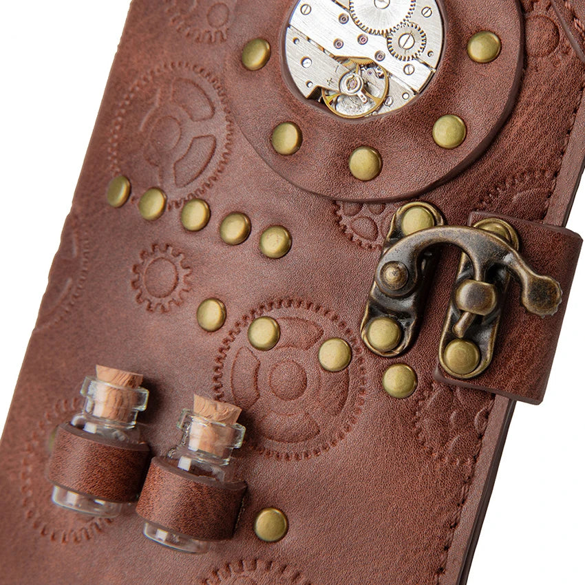 Portefeuille long vintage — Steampunk Style - Image 6