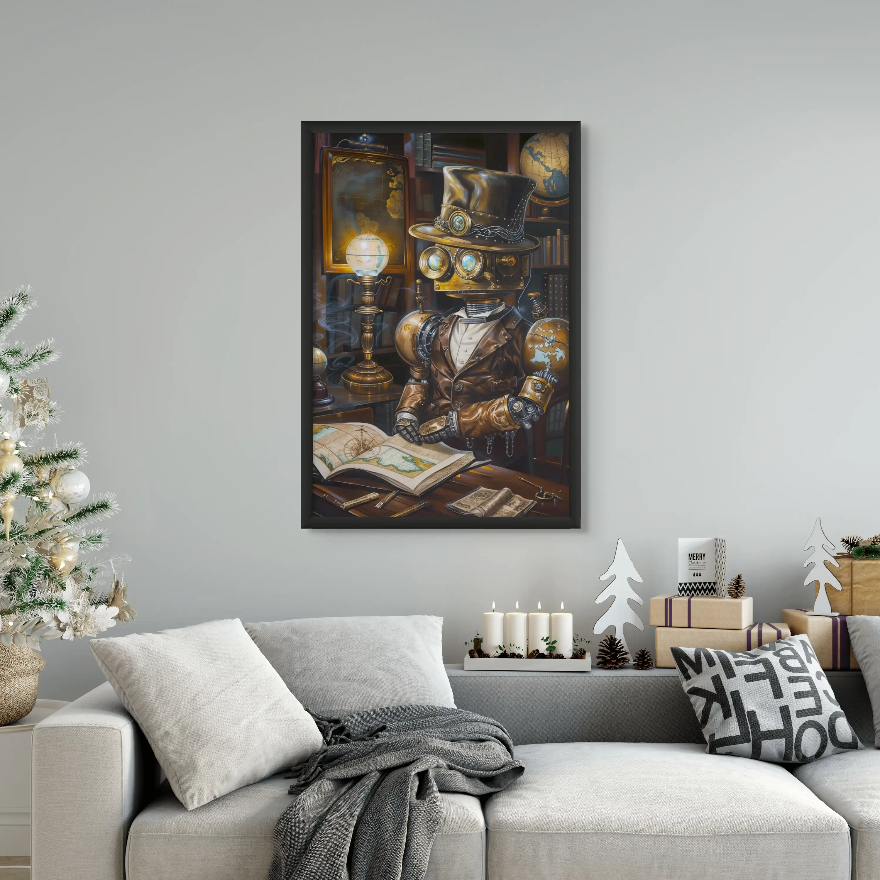 Poster Steampunk — Robot Erudit - Image 12