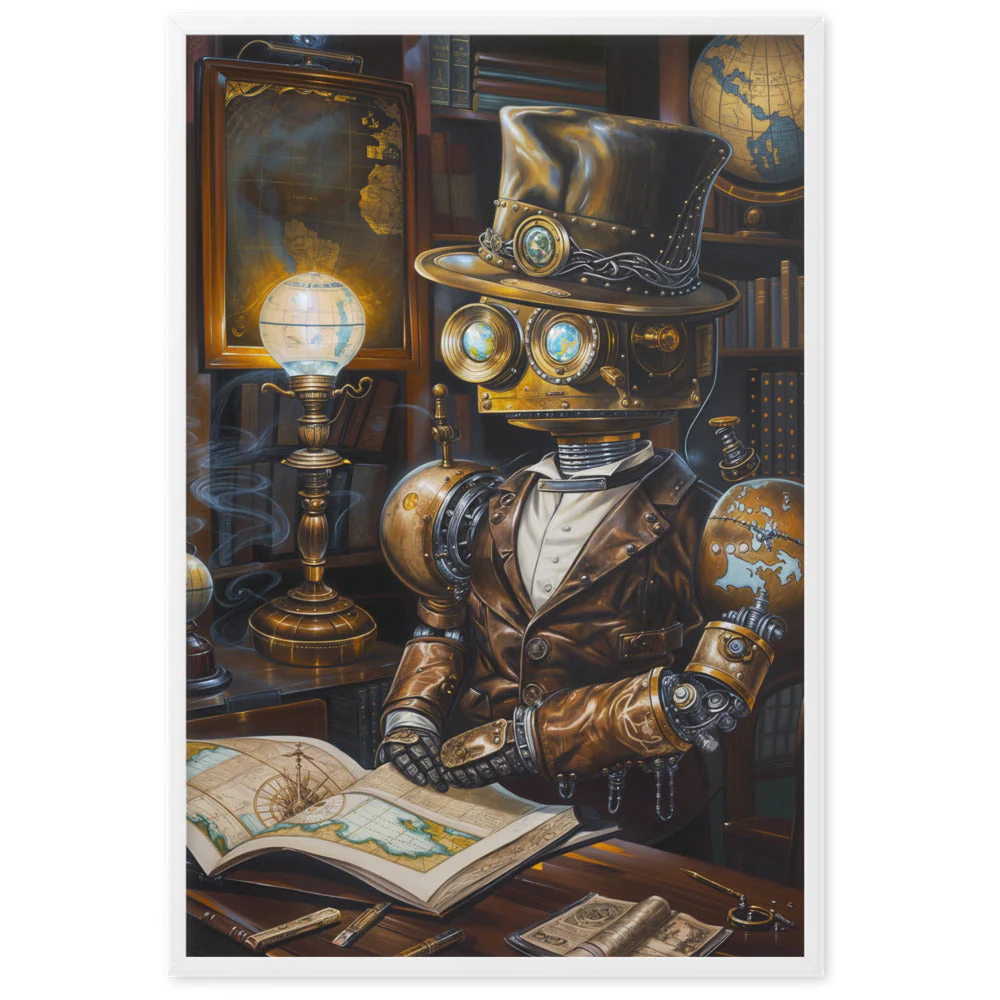 Poster Steampunk — Robot Erudit - Image 2