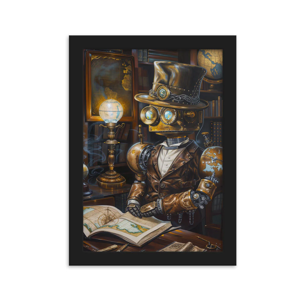Poster Steampunk — Robot Erudit - Image 3