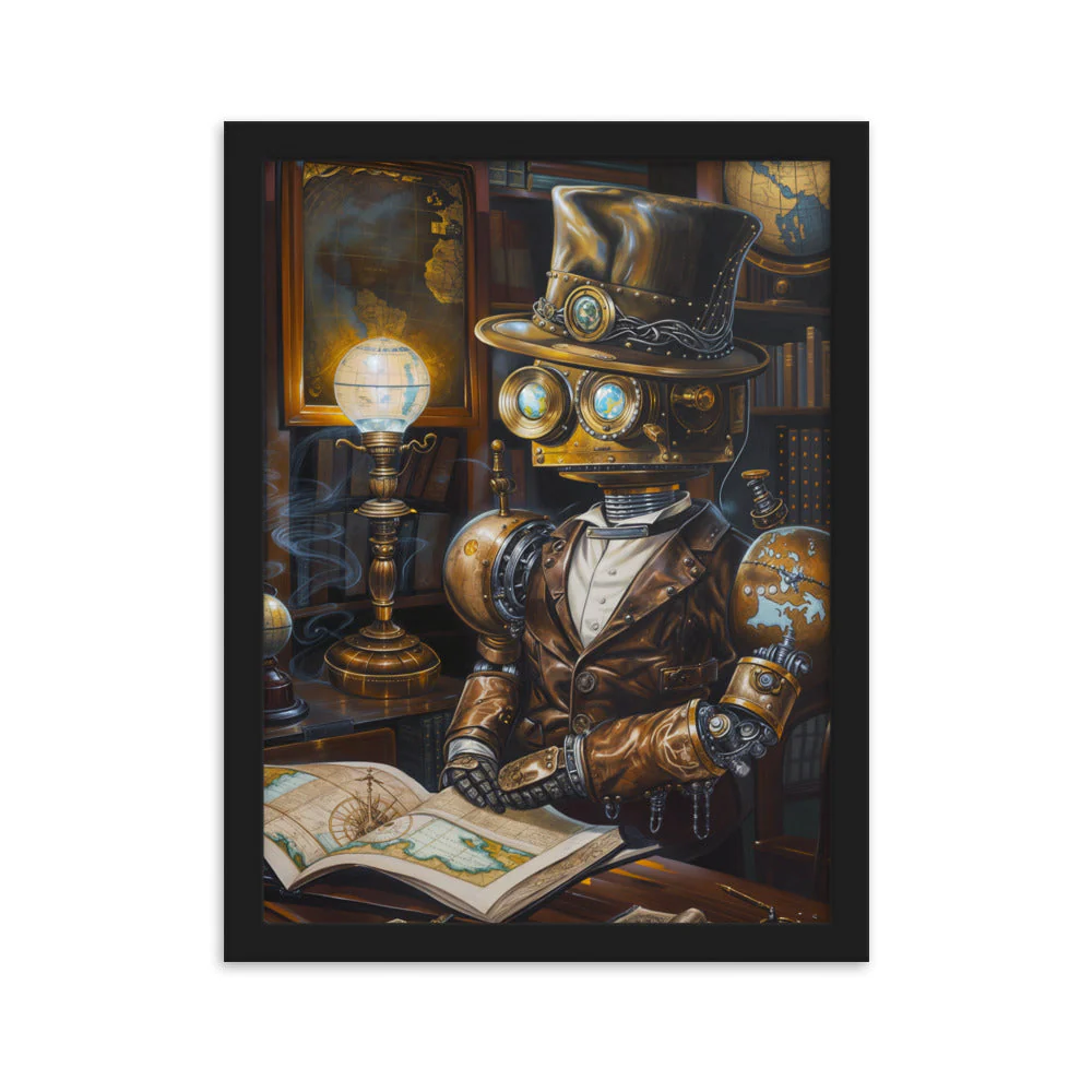 Poster Steampunk — Robot Erudit - Image 4