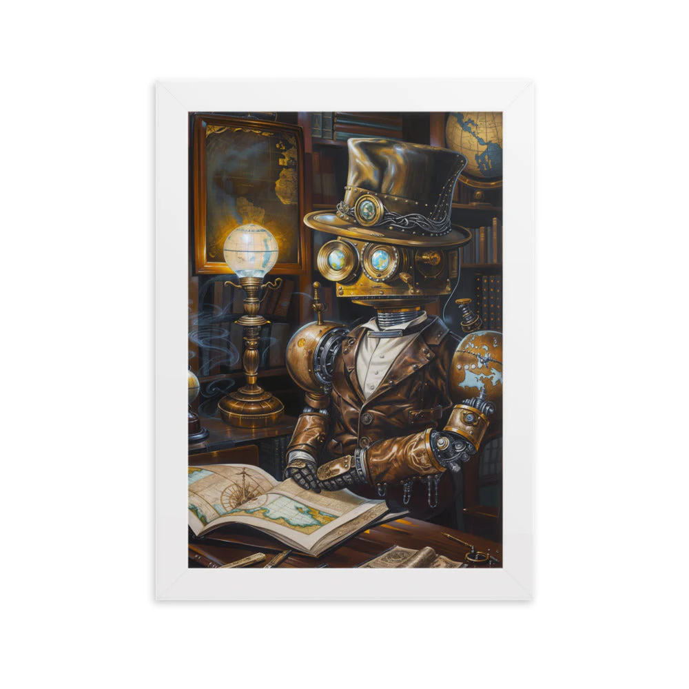 Poster Steampunk — Robot Erudit - Image 7