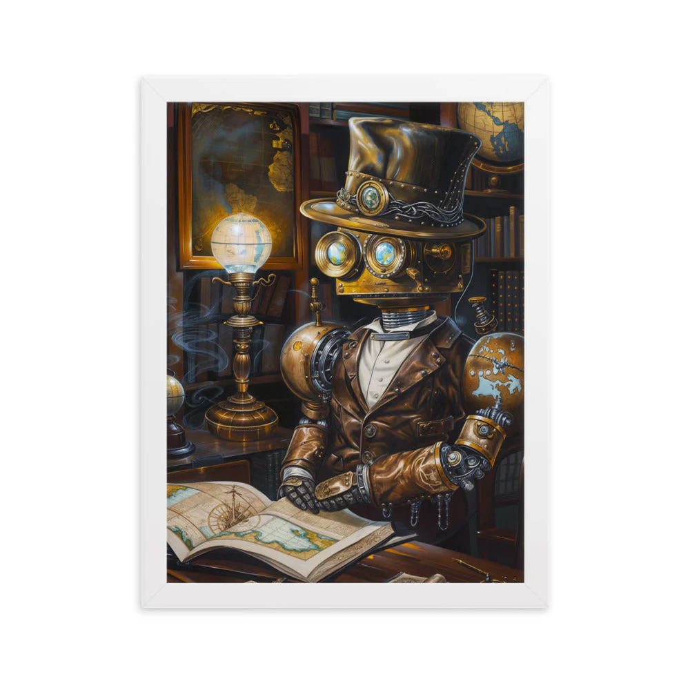 Poster Steampunk — Robot Erudit - Image 8