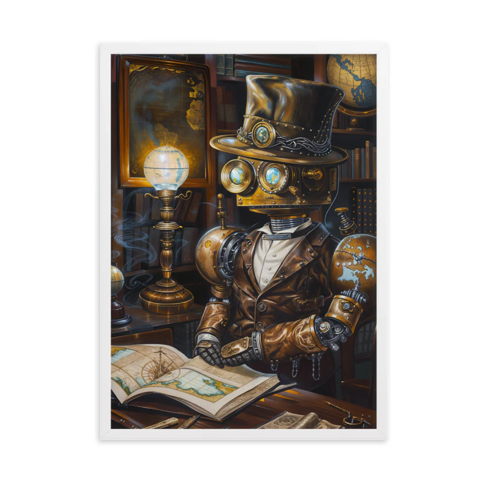 Poster Steampunk — Robot Erudit - Image 9