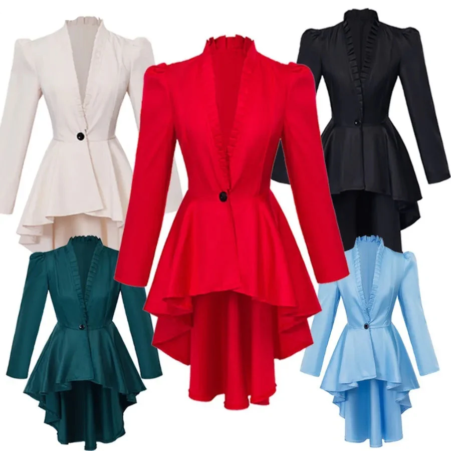 Redingote Femme à Queue de Pie - Manteau Victorien Long