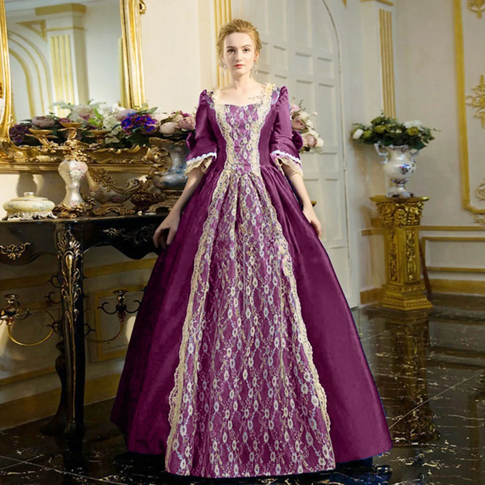 Robe Baroque Femme - Époque Faste - Image 6