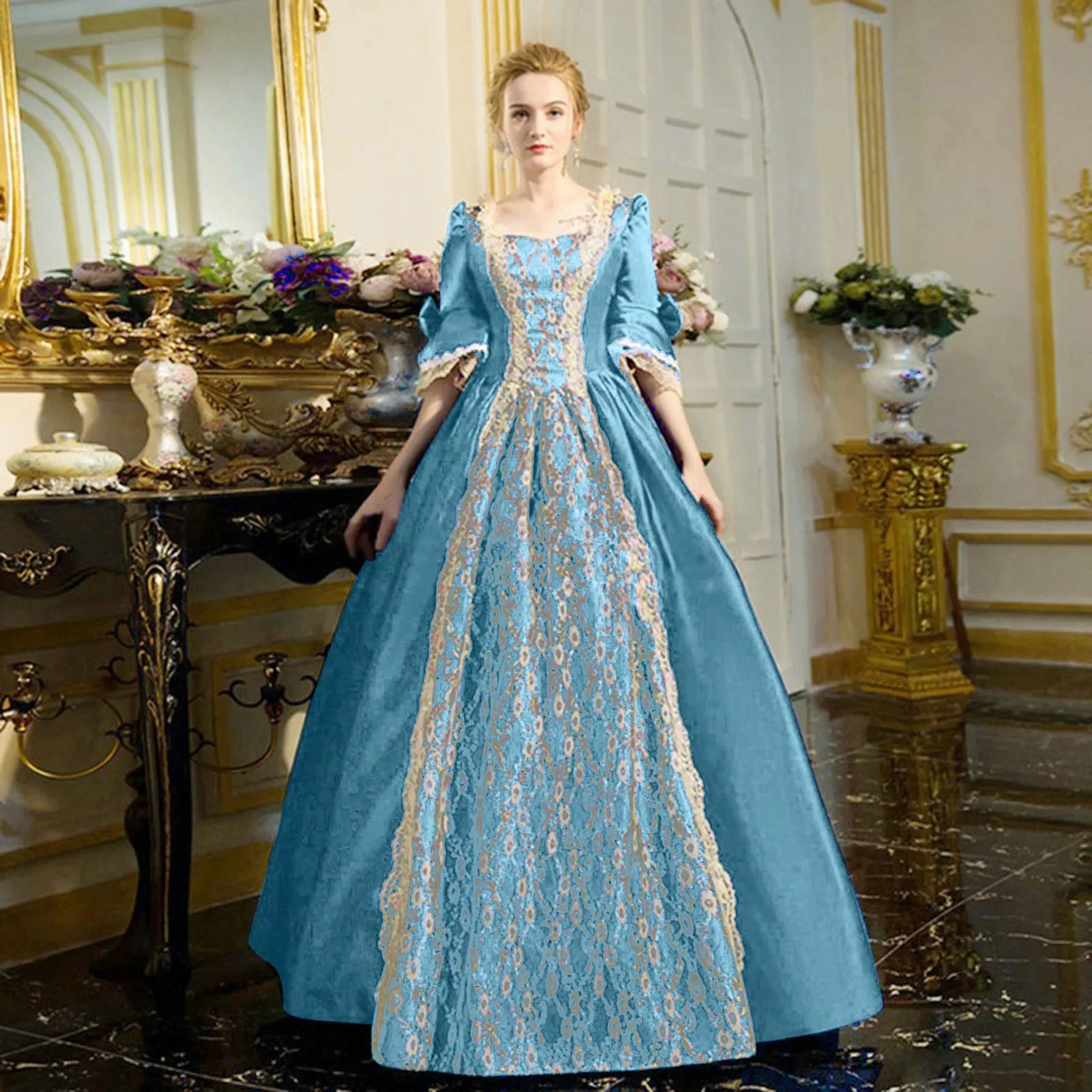Robe Baroque Femme - Époque Faste - Image 8